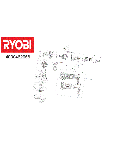 Vue éclatée Ryobi R18AG7-140S 4000462968#01