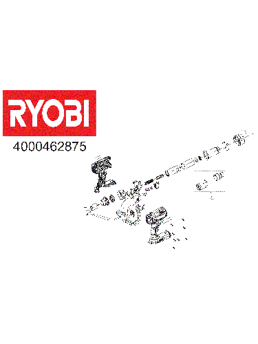 Vue éclatée Ryobi R18HG-0 4000462875#01