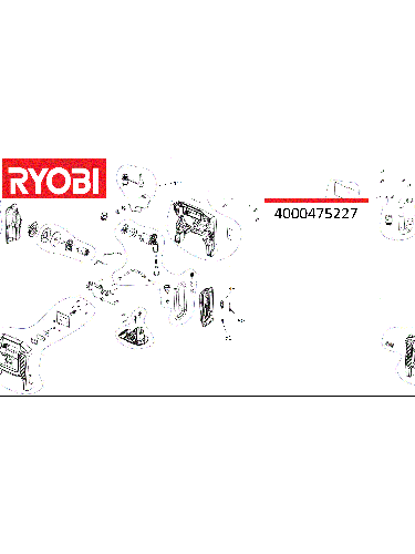 Vue éclatée Ryobi R18MI-0 4000475227#01