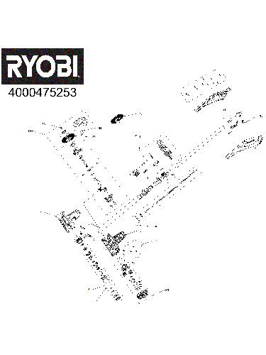 Vue éclatée Ryobi RY18PCA-0 4000475253#01