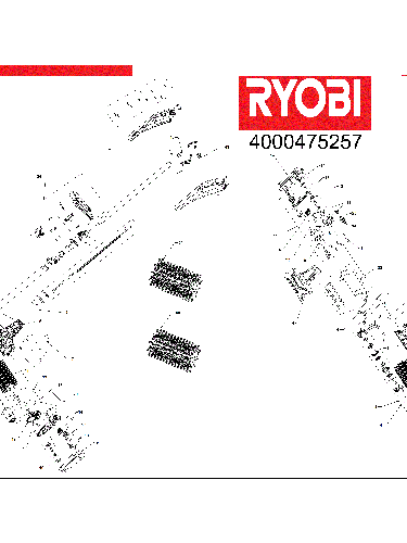 Vue éclatée Ryobi RY18PCB-0 4000475257#01
