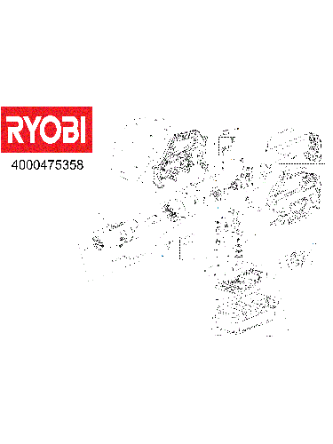 Vue éclatée Ryobi RY18FGA-0 4000475358#01
