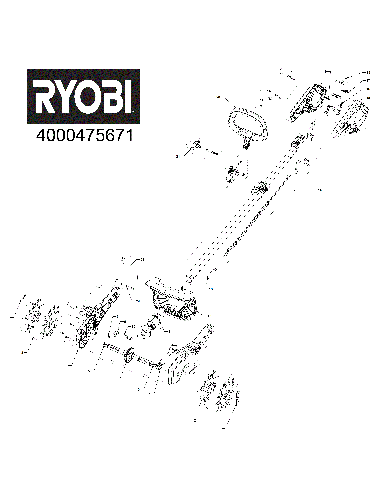 Vue éclatée Ryobi RY18CVA-0 4000475671#01