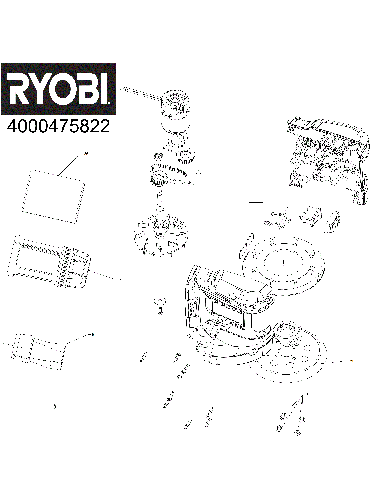 Vue éclatée Ryobi RROS18-0 4000475822#01