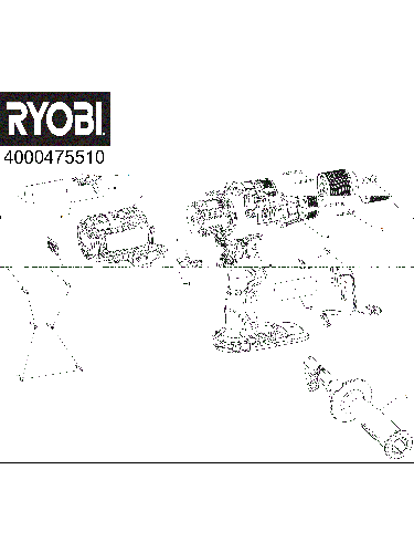 Vue éclatée Ryobi RPD18X-2C52S 4000475510#01
