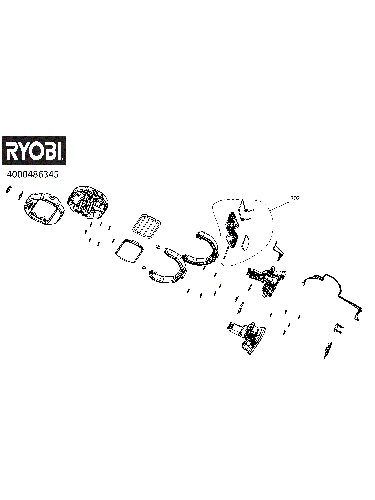 Vue éclatée Ryobi RLCL18-0 4000486345#01