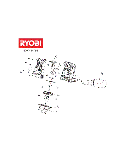Vue éclatée Ryobi R18ROS-140SK 4000444464#01