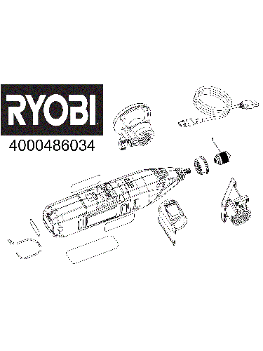 Vue éclatée Ryobi RRT12-120GA1/5 4000486034#01