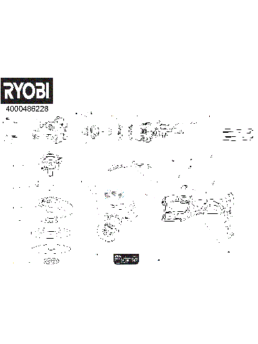 Vue éclatée Ryobi RAG18X-1X40SJ 4000486228#01
