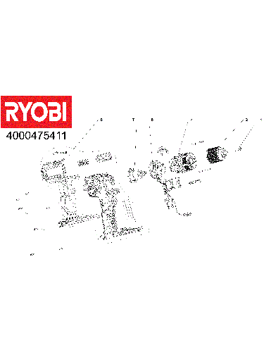 Vue éclatée Ryobi RDD18C-2C15SB 4000475411#01