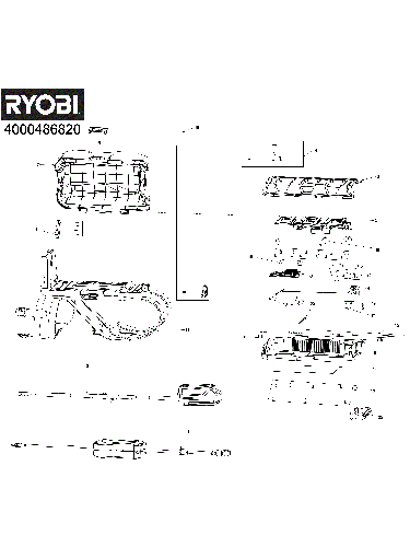 Vue éclatée Ryobi RY36BP3PA 4000486820#01