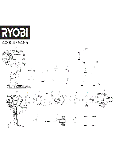 Vue éclatée Ryobi RIW18X-1X40SM 4000475455#01