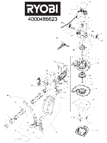 Vue éclatée Ryobi RY36BPXB-250 4000486623#01