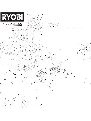 Vue éclatée Ryobi RY18CB23A-0 4000486599#01