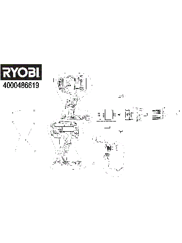 Vue éclatée Ryobi R18PD32-1C20G 4000486619#01