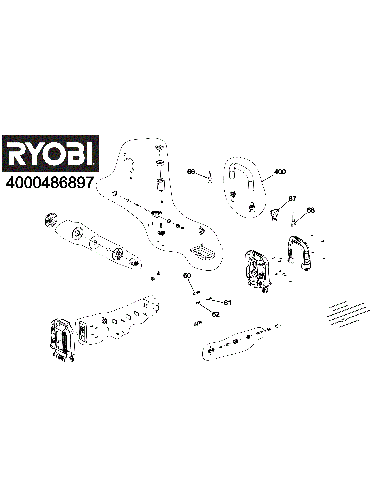 Vue éclatée Ryobi RMI18-0 4000486897#01