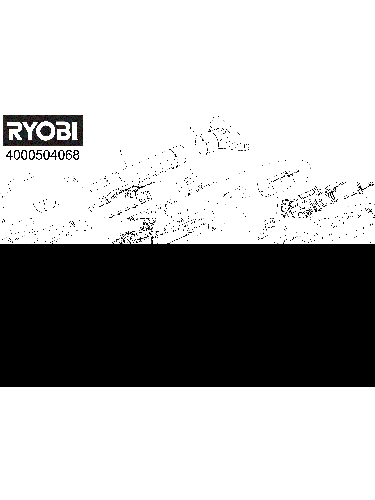 Vue éclatée Ryobi RY18BLCXA-0 4000504068#01