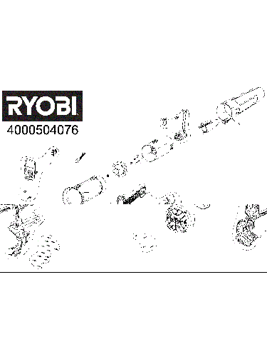 Vue éclatée Ryobi RY18BLB-0 4000504076#01