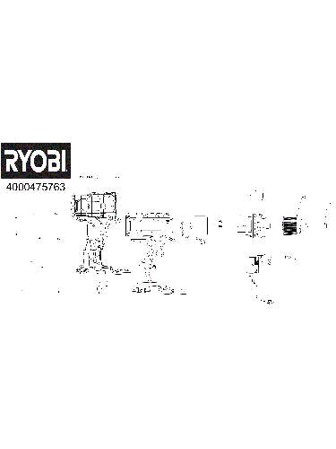 Vue éclatée Ryobi RDD18-1C20A17 4000475763#01