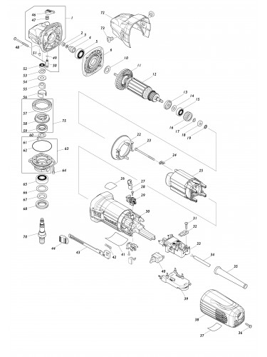 Vue éclatée Makita SA5040C#01