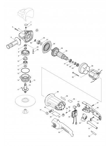 Vue éclatée Makita SA7000C#01