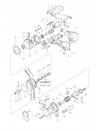 Vue éclatée Makita SC130D#01