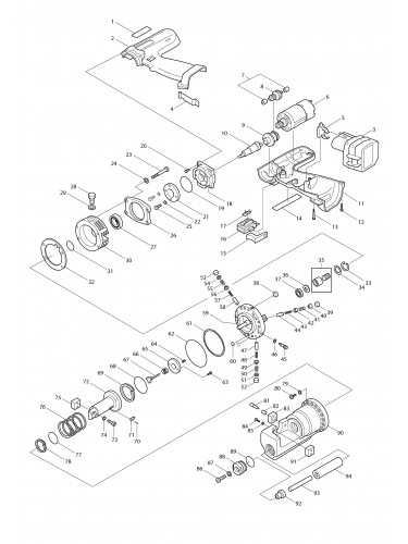 Vue éclatée Makita SC160D#01