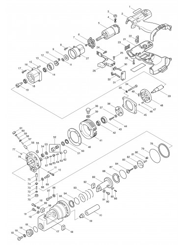 Vue éclatée Makita SC161D#01