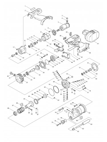 Vue éclatée Makita SC190D#01