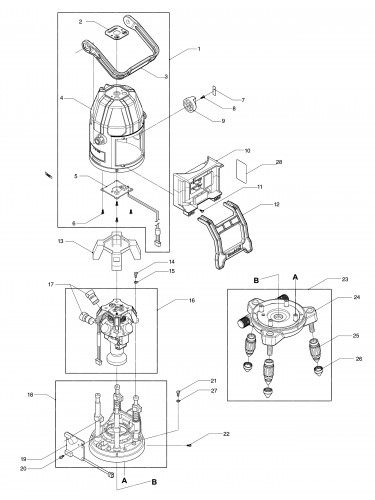 Vue éclatée Makita SK10GD#01