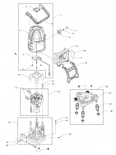 Vue éclatée Makita SK20GD#01