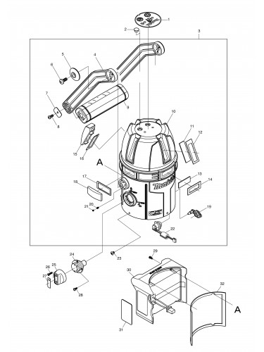 Vue éclatée Makita SK312GD#01
