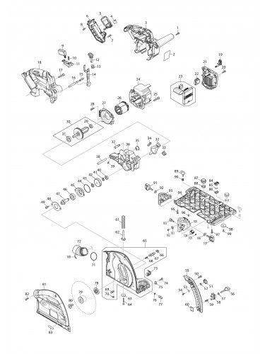 Vue éclatée Makita SP001G#01