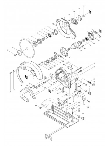Vue éclatée Makita SR1600#01