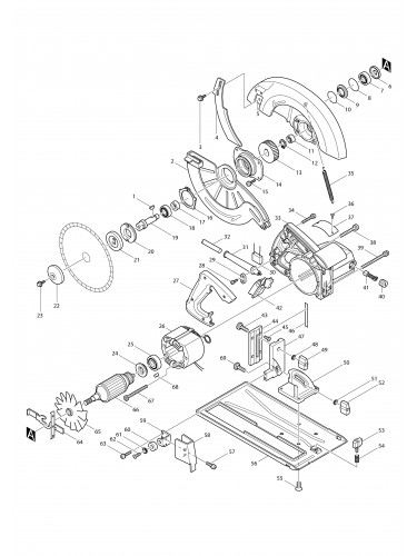 Vue éclatée Makita SR2600#01