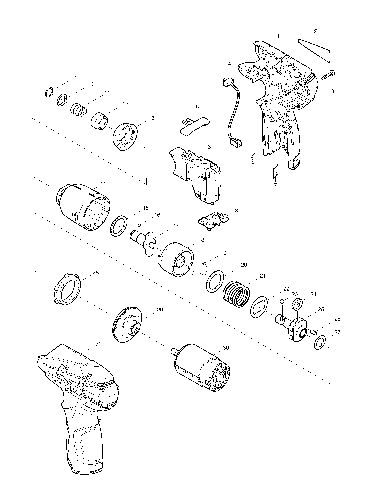PIECES DETACHEES BOULONNEUSE A CHOCS MAKITA TD090D