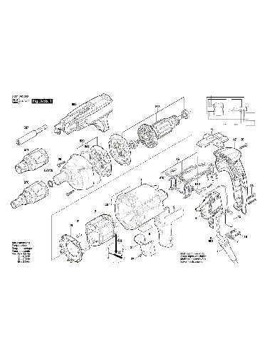 PIECES DETACHEES VISSEUSE PLAQUISTE BOSCH GSR 6-25 TE