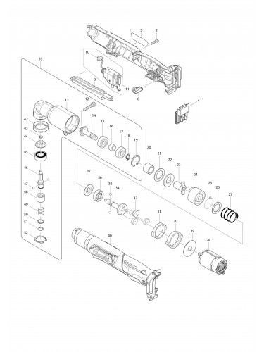 Vue éclatée Makita TL064D#01