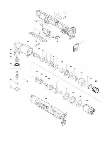 Vue éclatée Makita TL065D#01