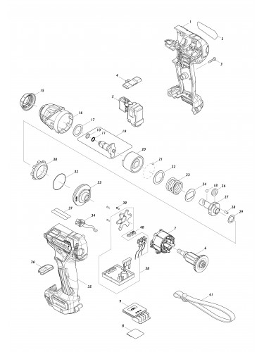 Vue éclatée Makita TW160D#01