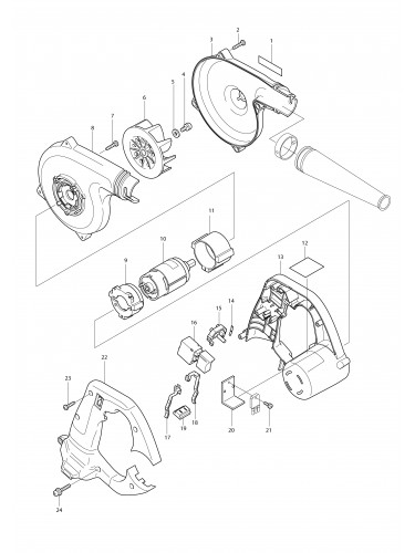 Vue éclatée Makita UB120D#01