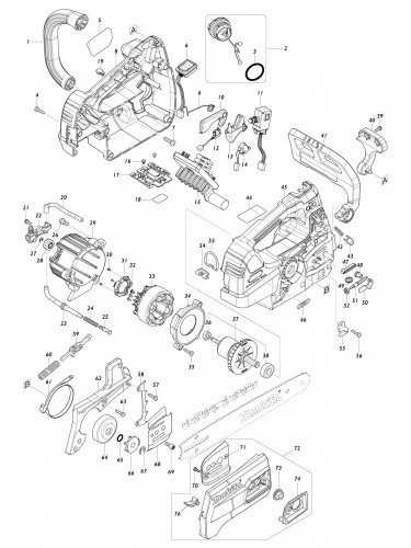 Vue éclatée Makita UC003G#01