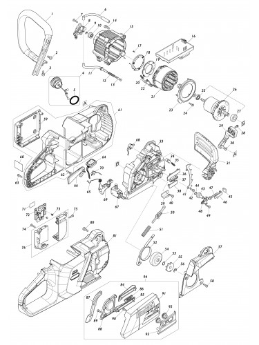 Vue éclatée Makita UC013G#01