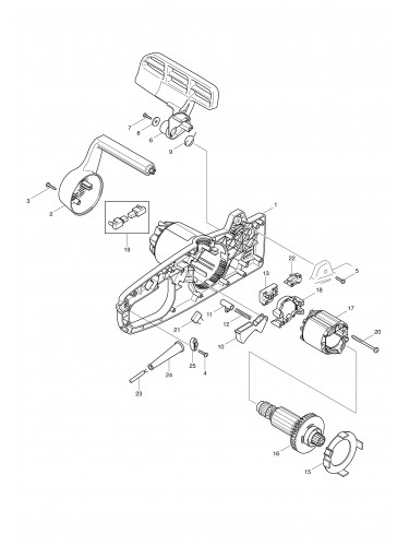 Vue éclatée Makita UC3510A#01