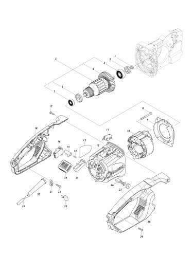 Vue éclatée Makita UC4550A#01