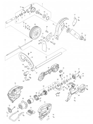 Vue éclatée Makita UE001G#01