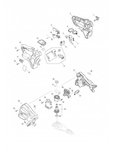 Vue éclatée Makita UH004G#01