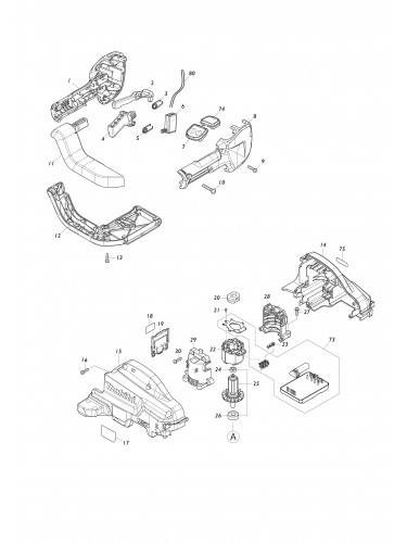 Vue éclatée Makita UH013G#01