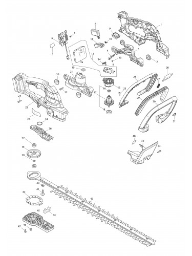 Vue éclatée Makita UH021G#01