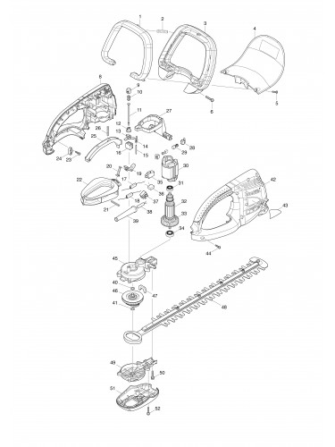 Vue éclatée Makita UH4570#01